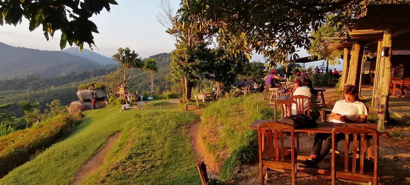 Garden cafe atmosphere